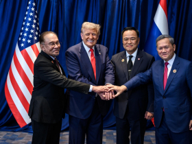 川普挑起的關稅戰接近盡頭？學者觀察：他從沒這麼有親和力「這次亞洲行表現卻異常熱絡」